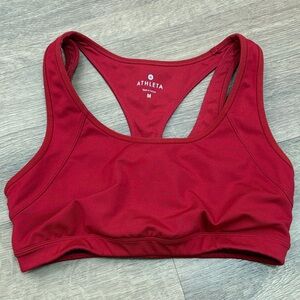 Athleta Women's Red Sports Bra Size Medium